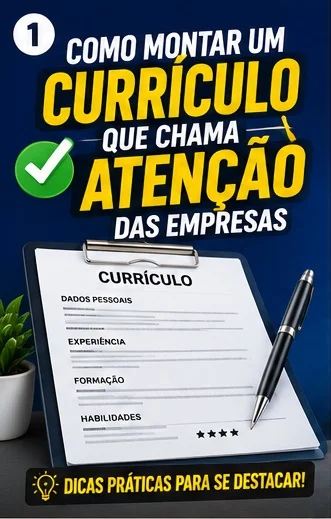 📰 Como montar um currículo que chama atenção das empresas.