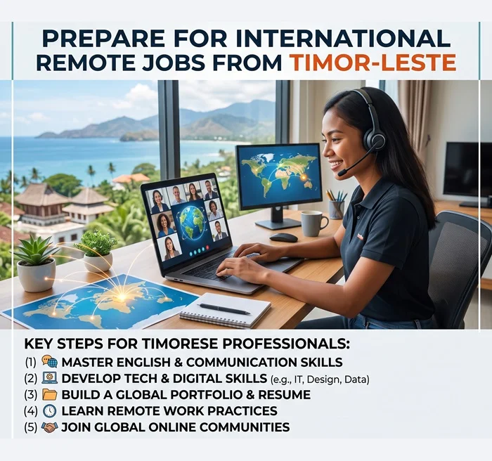 Remote Work: How to Prepare for International Job Opportunities from Timor-Leste