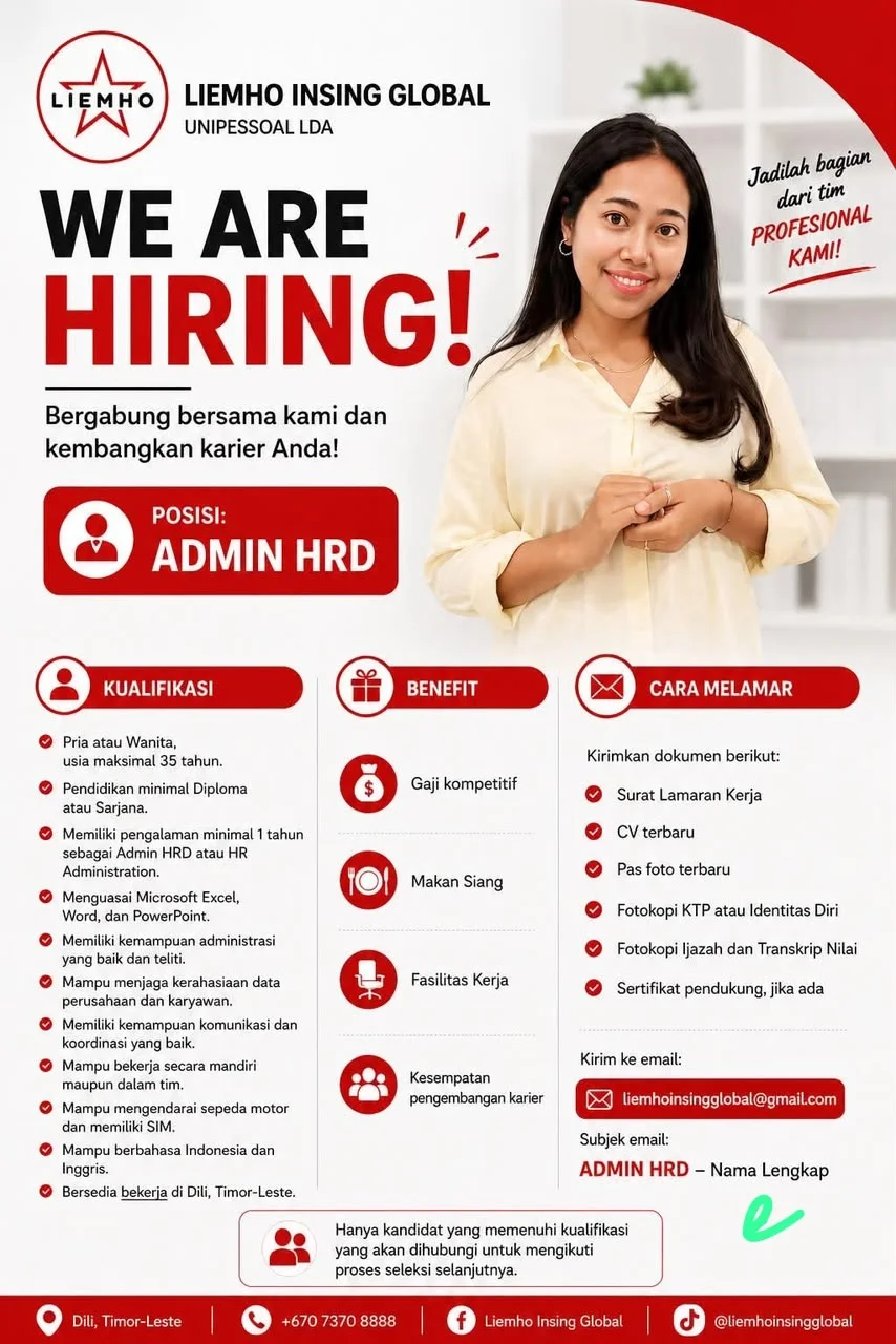 WE ARE HIRING!  ADMIN HRD