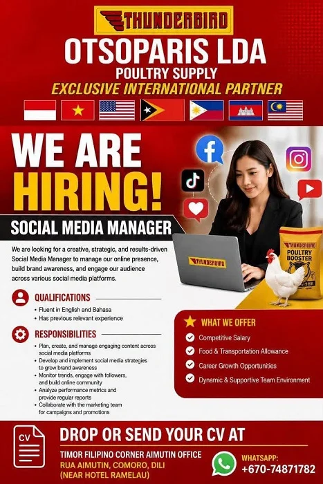 WE ARE HIRING! SOCIAL MEDIA MANAGER