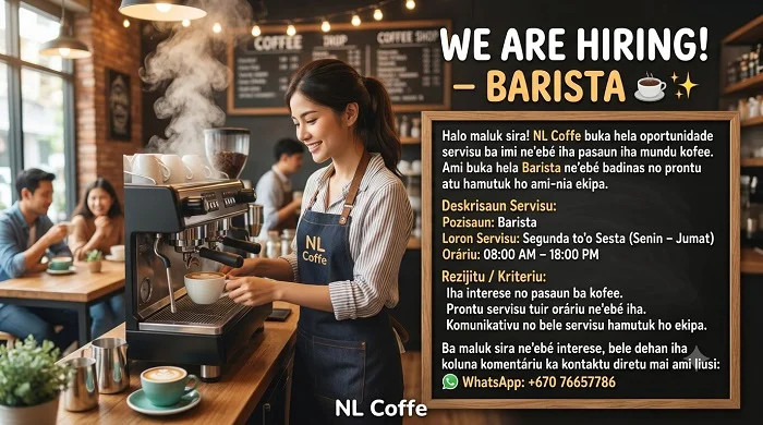WE ARE HIRING! – BARISTA ☕✨