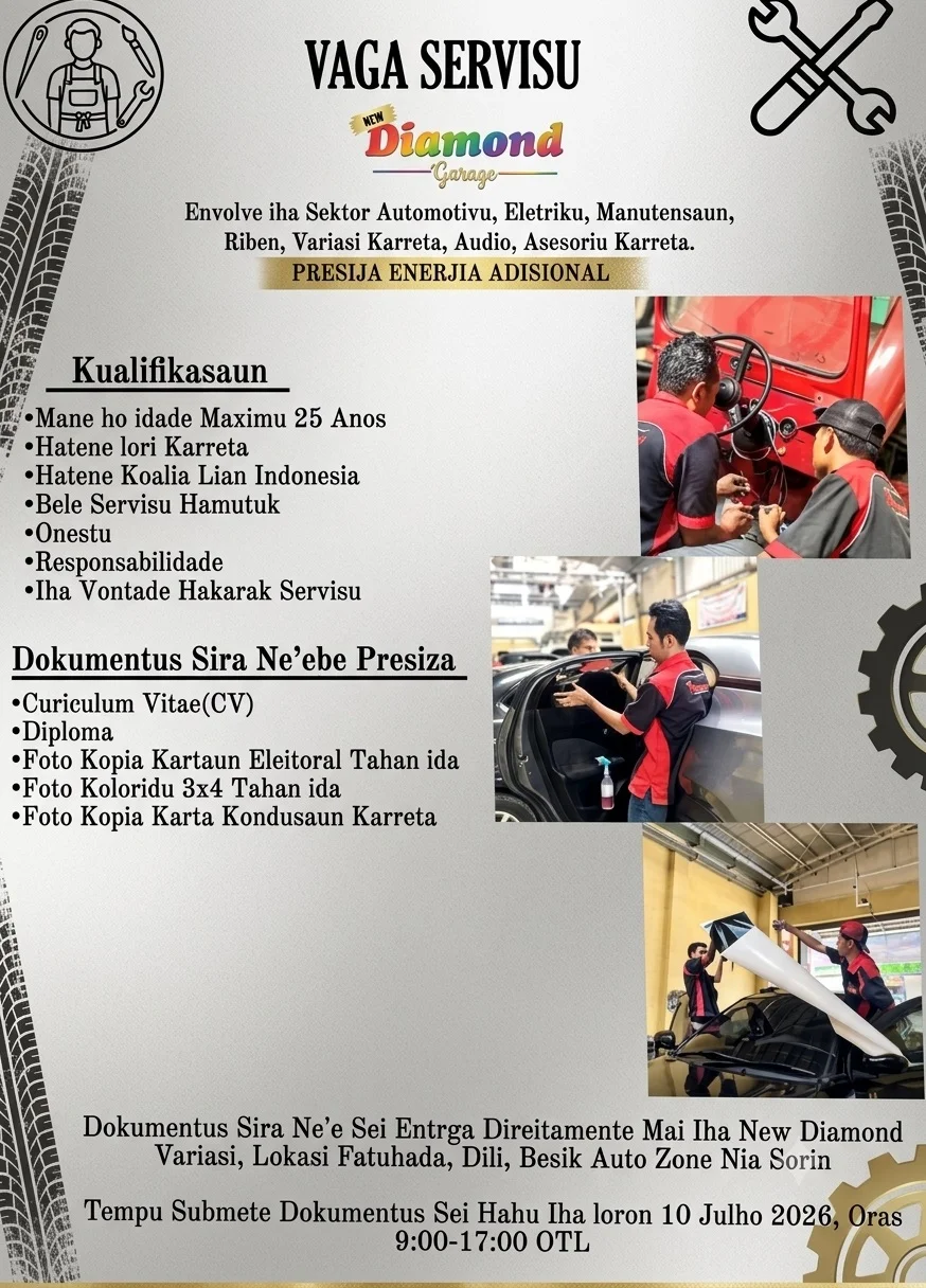 VAGA SERVISU NEW DIAMOND GARAGE