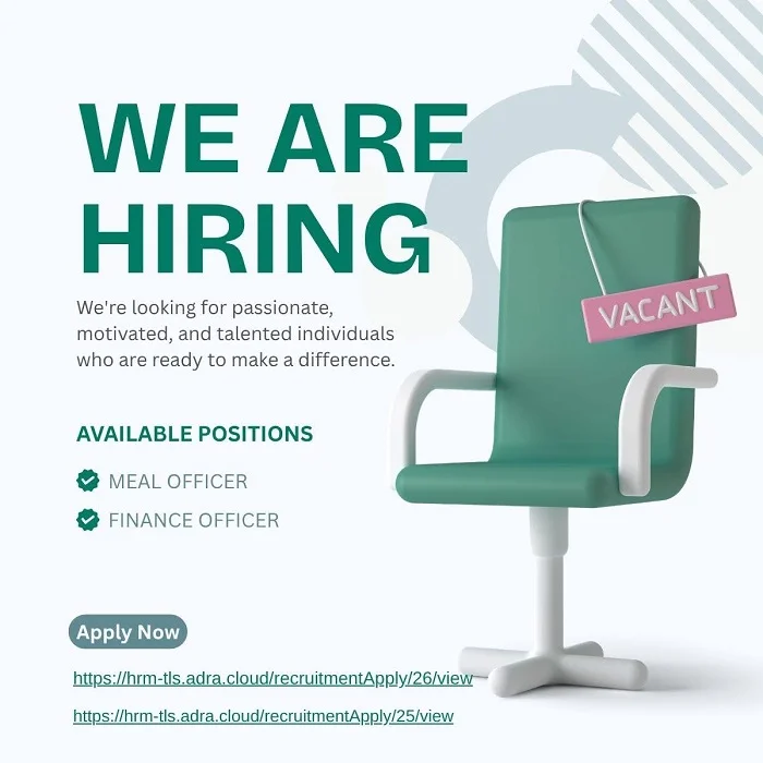 WE'RE HIRING | Join the RIVERS (MOTA) Programme! // 📢 AMI KONTRATA | Hamutuk ho Programa RIVERS (MOTA)!